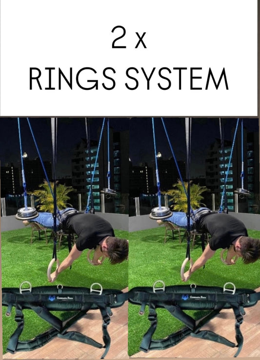 ชุดเซ็ต 10 (ประหยัด 49 ดอลลาร์สหรัฐ) ระบบ rings สองชุด พร้อมสายรัดขนาดใหญ่
