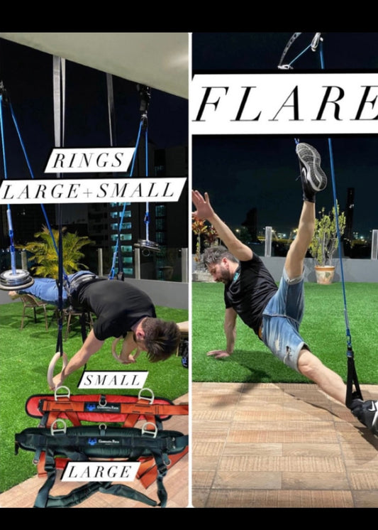 ชุดบันเดิล 5 (ประหยัด 174 ดอลลาร์สหรัฐ) rings + ระบบแฟลร์ (สายรัดขนาดใหญ่และขนาดเล็ก)
