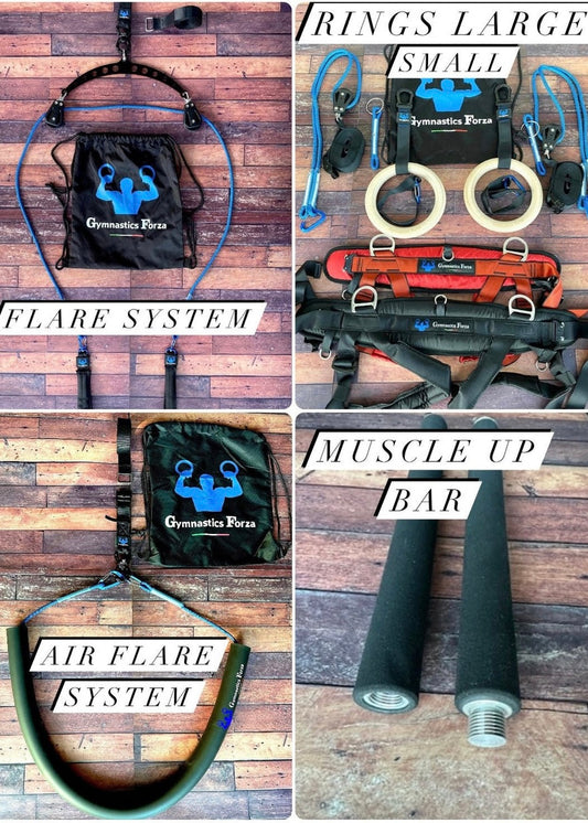 Bundel 8 (Simpan 261 USD) Otcle Up Bar+ air flare + Flare + rings sistem (harness besar dan kecil)