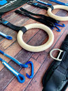 BUNDLE 1 (SAVE 39 USD) RINGS + IRON CROSS + BACK FLIP SYSTEM LARGE HARNESS