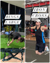 LOTE 1 (AHORRE 39 USD) ANILLAS + IRON CROSS + BACK FLIP SYSTEM ARNÉS GRANDE