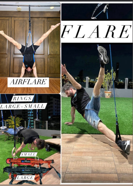 Bundle 7 (Gem 245 USD) Air Flare + Flare + Rings System (stor og lille sele)