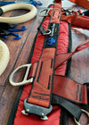 Kid/small red harness — close up