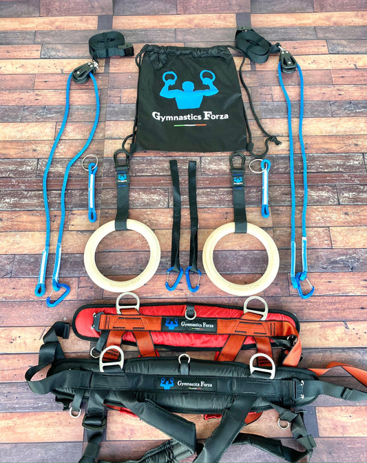 BUNDLE 2 ( SAVE 75 USD) rings & backflip system (Large and Small harness)