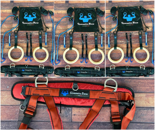 BUNDLE 12 ( SAVE 207 USD) -Three  full kit rings system Large Harnesses + One Small Harness